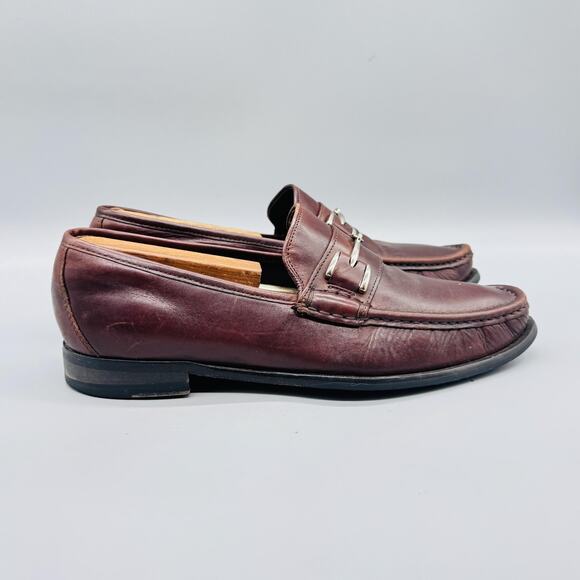 Cole Haan Shoes Mens 8.5 Brown Leather Vtg Air Bit Loafer Casual Preppy 90s main image 9